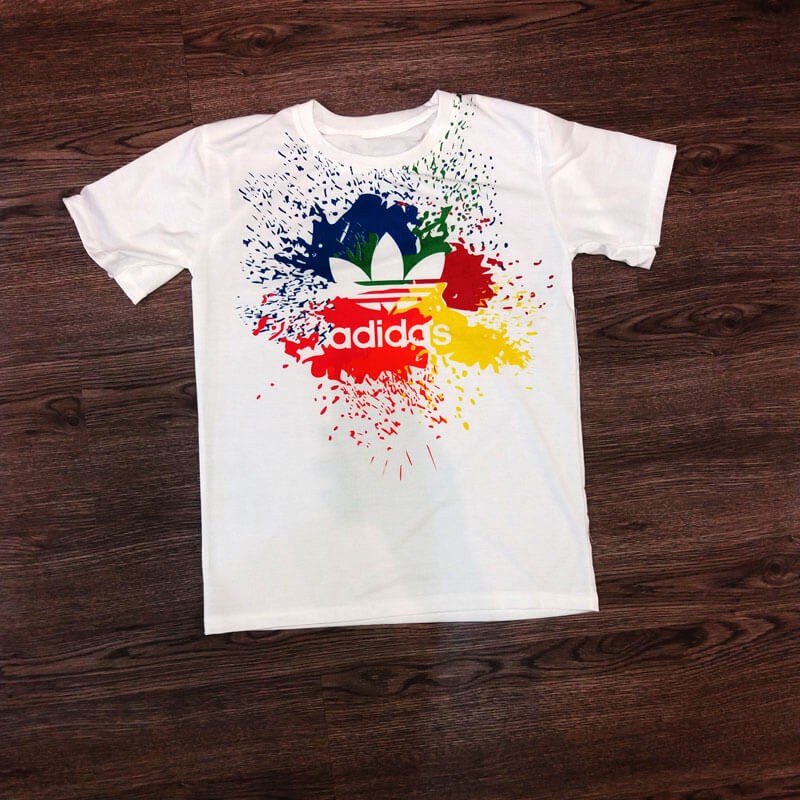 tee shirt adidas multicolor