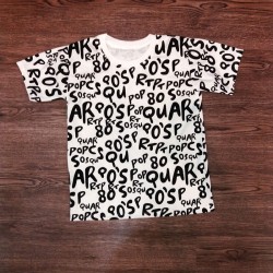 Tee shirt with letters